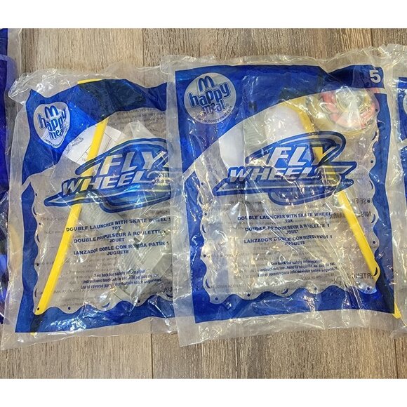 2007 McDonalds Fly Wheel Happy Meal Toys #4 #5 #6 LOT OF 4 SEALED - Picture 2 of 5